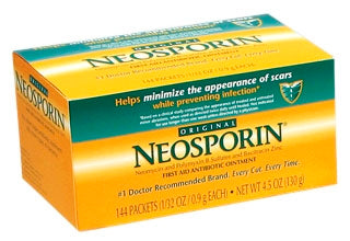 J & J Sales First Aid Antibiotic Neosporin® Ointment 0.9 Gram Individual Packet