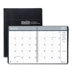 House of Doolittle™ Recycled 24-Month Ruled Monthly Planner, 11 x 8.5, Black, 2021-2022