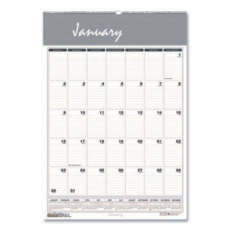 House of Doolittle™ Recycled Bar Harbor Wirebound Monthly Wall Calendar, 15.5 x 22, 2021