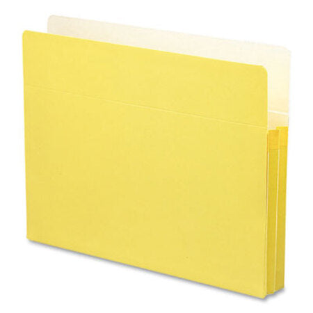 Smead® Colored File Pockets, 1.75" Expansion, Letter Size, Yellow