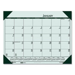 House of Doolittle™ Recycled EcoTones Woodland Green Monthly Desk Pad Calendar, 22 x 17, 2021