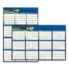 House of Doolittle™ Recycled Earthscapes Sea Life Scenes Reversible Wall Calendar, 24 x 37, 2021