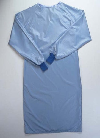 Standard Textile Surgical Gown Large Blue NonSterile Disposable