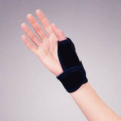 Patterson Medical Supply Thumb Splint Thermo-Form Medium Hook and Loop Strap Closure Black