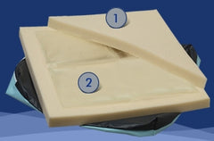Span America Seat Cushion Soft-Pedal™ Low Profile 18 W X 16 D X 1-7/8 H Inch Foam / Gel
