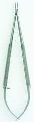 BR Surgical Micro Needle Holder Herman Medizintechnik 150 mm Length Straight, 0.8 X 1.2 mm Jaw Diamanted Round Handle - M-710327-2837 - Each