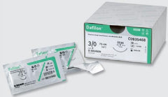 Suture with Needle Dafilon® Nonabsorbable Uncoated Blue Suture Monofilament Polyamide Size 3 - 0 75 cm Suture 1-Needle 19 mm Length 3/8 Circle Reverse Cutting Needle
