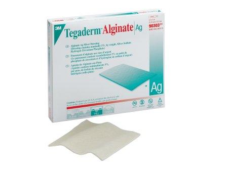 3M Silver Calcium Alginate Dressing 3M™ Tegaderm™ 4 X 5 Inch Rectangle Sterile