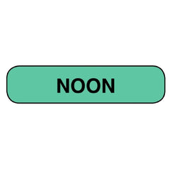 Apothecary Products Pre-Printed Label Apothecary Products® Auxiliary Label Green Paper Noon Black Safety and Instructional 3/8 X 1-9/16 Inch - M-711612-1467 - Box of 2