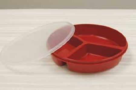 Alimed Plate Redware™ Red Reusable