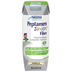 Nestle Healthcare Nutrition Pediatric Oral Supplement / Tube Feeding Formula Peptamen Junior® Fiber Vanilla Flavor 8.45 oz. Tetra Prisma® Ready to Use