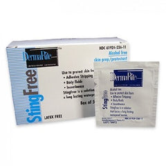 DermaRite Industries Skin Barrier Wipe StingFree™ Hexamethyldisiloxane / Decamethylcyclopentasiloxane Individual Packet NonSterile