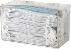 Bowman Manufacturing PPE Dispenser BOWMAN® Wall Mount 1-Box Capacity Clear 4-1/4 X 5 X 8-1/4 Inch PETG Plastic