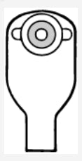 Nu-Hope Laboratories Post-Op Ostomy Pouch Nu-Flex™ Nu-Comfort™ Two-Piece System 11 Inch Length 1-1/8 Inch Stoma Drainable Convex