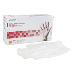 Exam Glove McKesson X-Small NonSterile Vinyl Standard Cuff Length Smooth Clear Not Chemo Approved - M-712735-4178 - Case of 10