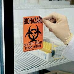 Fisher Scientific Door Sign Caution Biohazard Do Not Store Food Inside - M-712777-3279 - Each