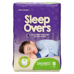 First Quality Unisex Youth Absorbent Underwear Cuties® Sleep Overs® Pull On with Tear Away Seams Small / Medium Disposable Heavy Absorbency - M-713142-3182 - Bag of 1