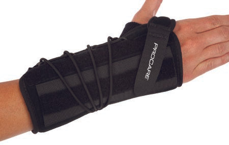 DJO Wrist Brace ProCare® Quick-Fit® Wrist II Aluminum / Foam / Nylon Right Hand Black One Size Fits Most