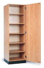 Hausmann Industries Storage Cabinet Natural Oak 23 X 24 X 76 Inch Single Door