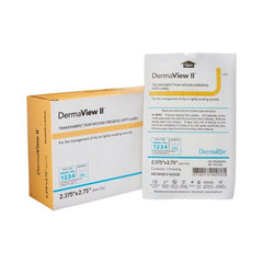 DermaRite Industries Transparent Film Dressing DermaView II™ Rectangle 2-3/7 X 2-3/4 Inch Frame Style Delivery With Label Sterile