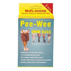 Phillips Environmental dba Cleanwaste Unisex Urinal Bag Pee-Wee™ Up to 24 oz. Zip Closure Single Patient Use