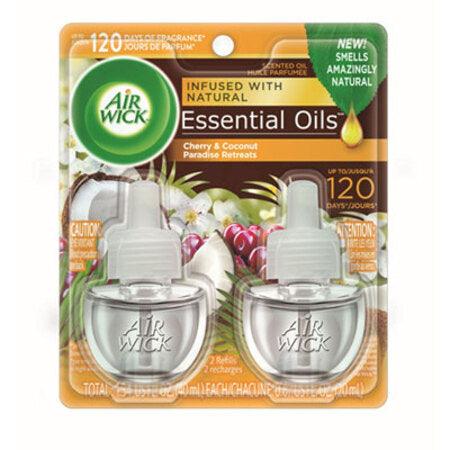 Air Wick® Life Scents Scented Oil Refills, Paradise Retreat, 0.67 oz, 2/Pack, 6 Packs/Carton