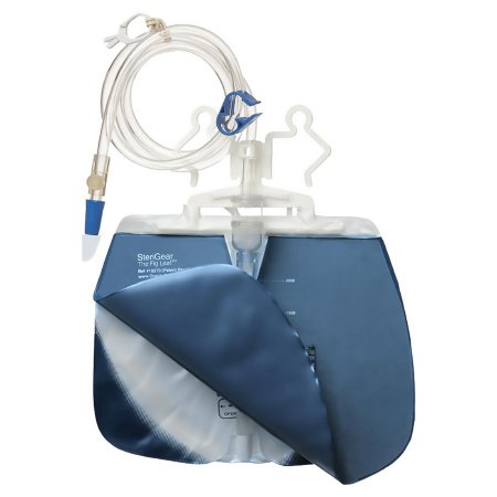 Sterigear Urinary Drain Bag Fig Leaf™ Anti-Reflux Valve Sterile 2000 mL Vinyl