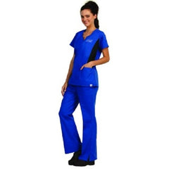 Fashion Seal Uniforms Scrub Shirt X-Small Royal Blue Short Sleeve Female - M-955393-309 - Each