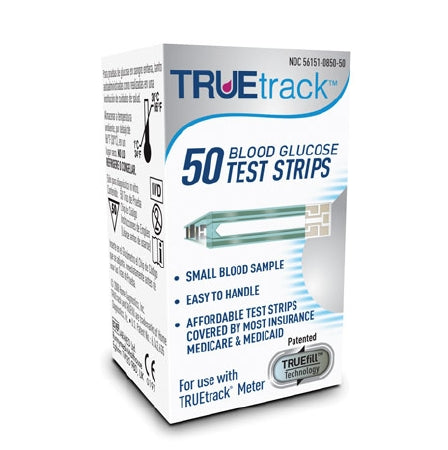 Nipro Diagnostics Blood Glucose Test Strips TRUEtrack® 50 Strips per Box For TRUEtrack™ Blood Glucose Meter