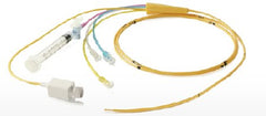 ICU Medical Thermodilution Catheter Pentalumen™ Atrial 8 Fr. 110 cm 5 Lumen Heparin Coated - M-719523-4435 - Box of 5
