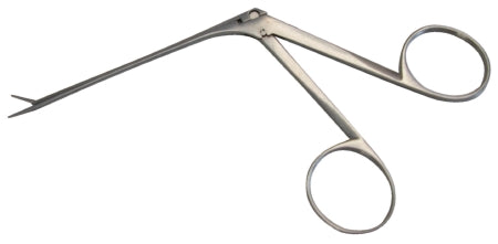 BR Surgical Micro Ear Forceps BR Surgical 3-1/4 Inch Length Surgical Grade Stainless Steel NonSterile NonLocking Finger Ring Handle Straight 0.9 X 4 mm Serrated Tips - M-719747-4492 - Each