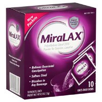 Bayer Laxative MiraLAX® Powder 24 per Box 17 Gram Strength Polyethylene Glycol 3350