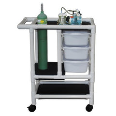 MJM International Emergency Cart PVC 31.5 X 20 X 34.5 Inch White 20 X 25 X 5 Inch - M-720996-1191 - Each
