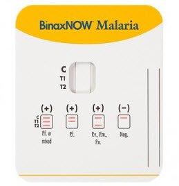 Abbott Rapid Dx North America LLC Rapid Test Kit BinaxNOW® Infectious Disease Immunoassay Malaria Whole Blood Sample 25 Tests