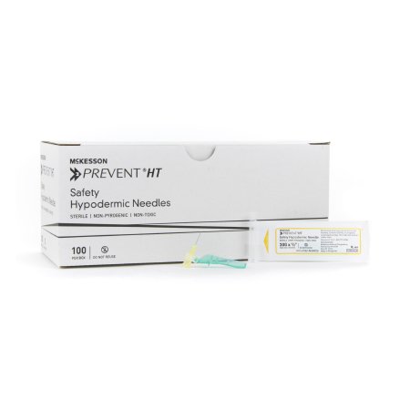 Hypodermic Needle McKesson Hinged Safety Needle 30 Gauge 1/2 Inch Length - M-721367-3919 - Case of 800