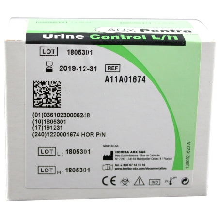 Horiba Urine Chemistry Control ABX Pentra™ Multiple Analytes Low Level / High Level 1 X 2 X 10 mL