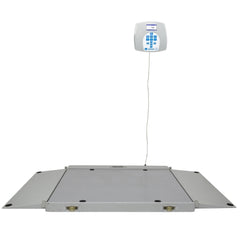 Health O Meter Wheelchair Scale Health O Meter® Digital LCD Display 1000 lbs. / 454 kg Capacity Gray Battery Operated