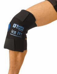 Battle Creek Cold Pack with Wrap Ice It!® MaxCOMFORT™ System Knee 12 X 13 Inch Fabric / Foam / Vinyl / Gel Reusable