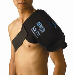 Battle Creek Cold Pack with Wrap Ice It!® MaxCOMFORT™ System Shoulder 13 X 16 Inch Fabric / Foam / Vinyl / Gel Reusable