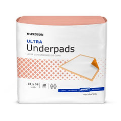 Underpad McKesson Ultra 30 X 36 Inch Disposable Fluff / Polymer Heavy Absorbency - M-724031-1759 - Case of 100