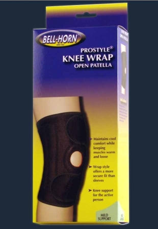 DJO Knee Wrap ProStyle® One Size Fits Most Wraparound, Hook and Loop Straps Up to 21 Inch Left or Right Knee