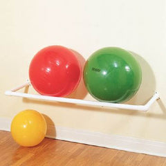 Patterson Medical Supply Therapy Ball Wall Rack Wall Mount, 58 L X 17 W X 3 H Inch, Holds 3 Balls