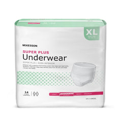 Unisex Adult Absorbent Underwear McKesson Super Plus Pull On with Tear Away Seams X-Large Disposable Moderate Absorbency - M-724915-3958 - Case of 4