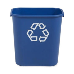 RJ Schinner Co Recycling Container Deskside 28-1/8 Quart Rectangular Blue Open Top - M-725028-4229 - Each