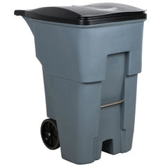 RJ Schinner Co Trash Can Rubbermaid® Brute® 95 gal. Rollout Gray MDPE Manual - M-725029-1234 - Each