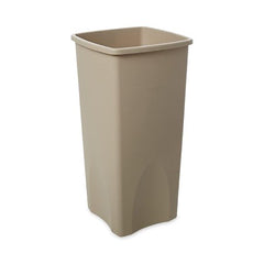 RJ Schinner Co Trash Can Rubbermaid® Untouchable® 23 gal. Square Beige LLDPE Open Top - M-725034-2899 - Each