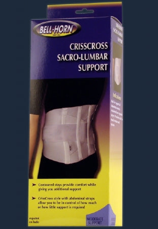 DJO Criss Cross Sacro-Lumbar Support Medium Hook And Loop Closure 30 to 36 Inch Waist Circumference Adult