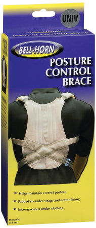 DJO Posture Control Brace Bell-Horn® One Size Fits Most Hook and Look Strap Closure Adult