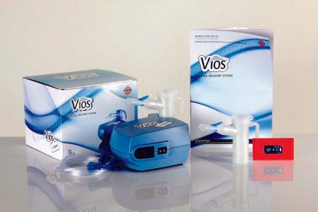 Pari Vios® LC Plus® Compressor Nebulizer System Small Volume 8 mL Medication Cup Universal Mouthpiece Delivery