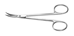 Miltex Cartilage Scissors Padgett® Alar 4-3/4 Inch Length Surgical Grade Stainless Steel NonSterile Finger Ring Handle Curved Blade Sharp Tip / Sharp Tip - M-725939-4776 - Each